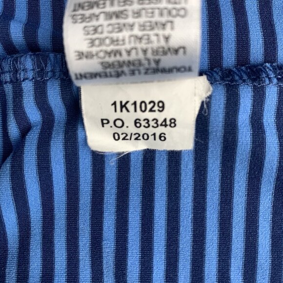 Vineyard Vines Mens Blue Striped Performance Polo Golf Shirt Size Large - Picture 7 of 10